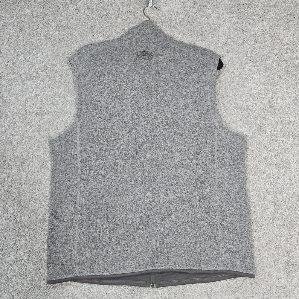 Patagonia Better Sweater Vest Mens L Gray Heather Fleece Zip 25881 Logo on back